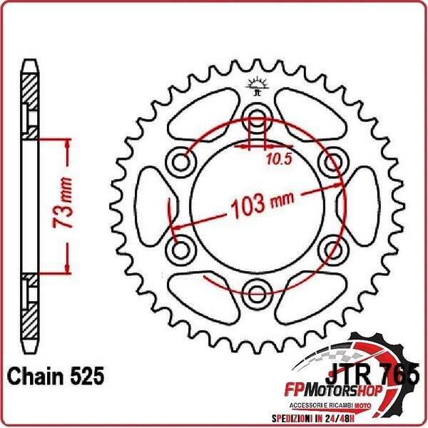 CORONA JT 765 Z43 JTR765.43 DUCATI