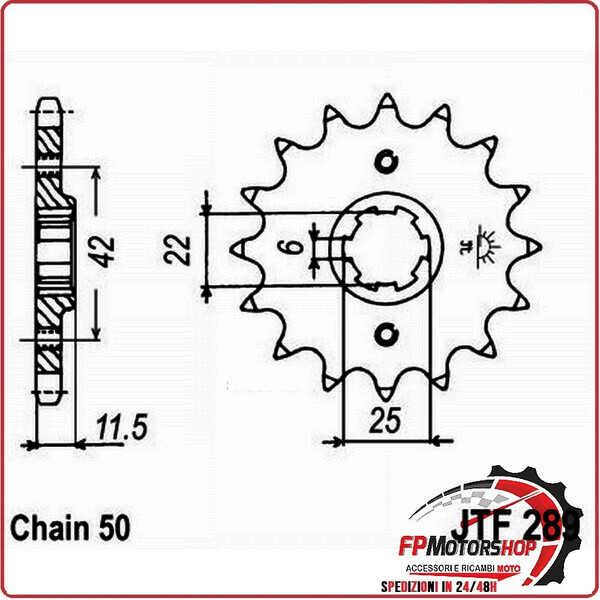 PIGNONE JT 289 Z15 JTF289.15