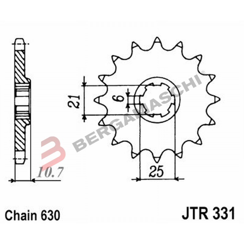 PIGNONE JT 331 Z15 JTF331.15