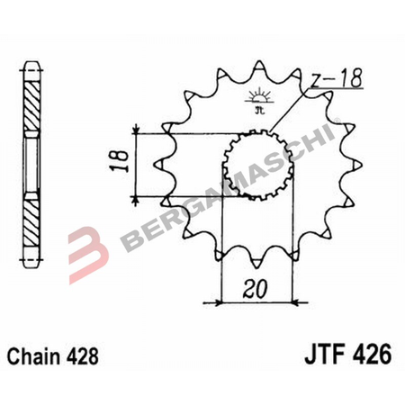 PIGNONE JT 426 Z16 JTF426.16