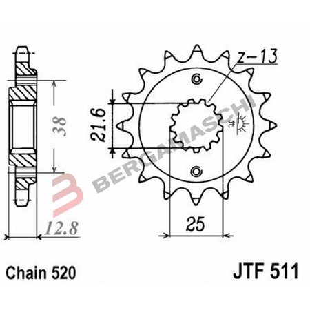 PIGNONE JT 511 Z14 JTF511.14