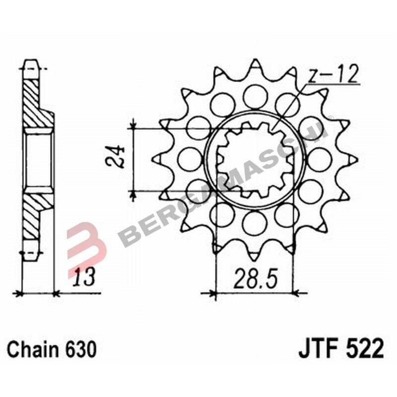 PIGNONE JT 522 Z15 JTF522.15