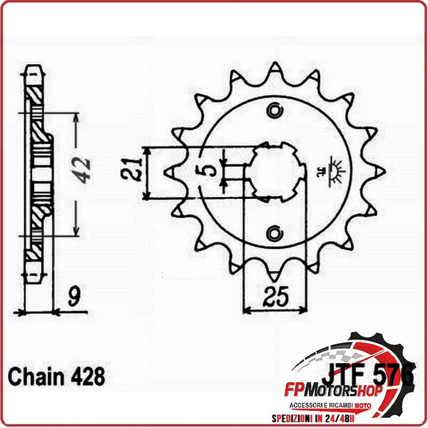 PIGNONE JT 576 Z19 JTF576.19