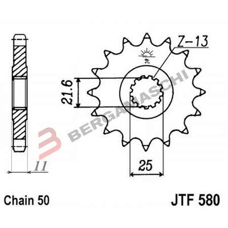 PIGNONE JT 580 Z15 JTF580.15