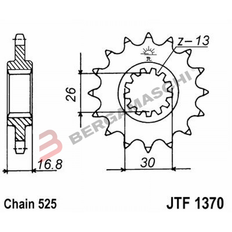 PIGNONE JT 1370 Z14 JTF1370.14