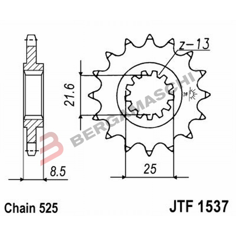 PIGNONE JT 1537 Z14 JTF1537.14