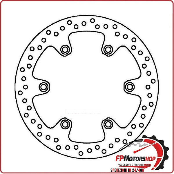 [FD018200] DISCO FRENO MOTO PER YAMAHA YZ 125 POSTERIORE 88>97 FERODO DT R 88>03 WR