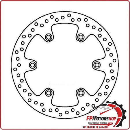 [FD018200] DISCO FRENO MOTO PER YAMAHA YZ 125 POSTERIORE 88>97 FERODO DT R 88>03 WR