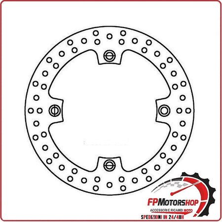 [FD023700] DISCO FRENO MOTO PER KAWASAKI NINJA ZX10R 04>10 Z750 04>06 FERODO FMD0237R