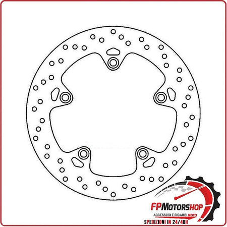[FD047300] DISCO FRENO MOTO PER BMW R1200 GS RT RS R1250 R RS POSTERIORE FERODO FMD0473R