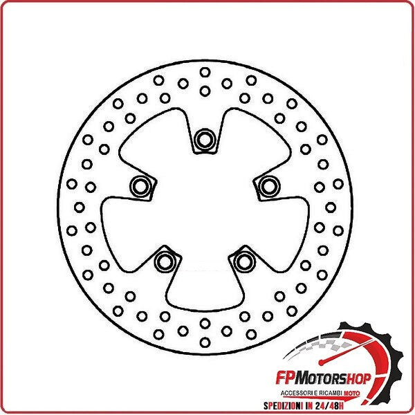 [FD024900] DISCO FRENO PER MOTO SUZUKI GSX-R 97-03 POSTERIORE FERODO FMD0249R FISSO 220MM