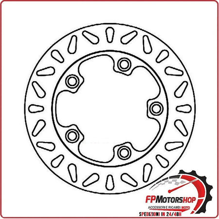 [FD041700] DISCO FRENO PER SCOOTER SYM HD EVO 125/200 05-10 FERODO FMD0417R FISSO 220MM
