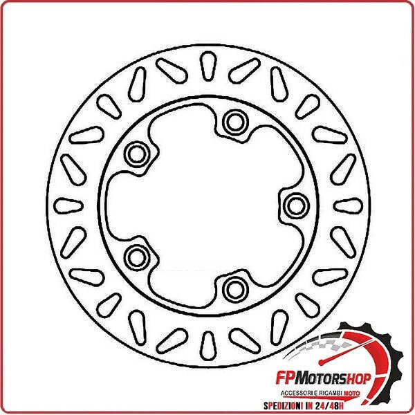 [FD041700] DISCO FRENO PER SCOOTER SYM HD EVO 125/200 05-10 FERODO FMD0417R FISSO 220MM