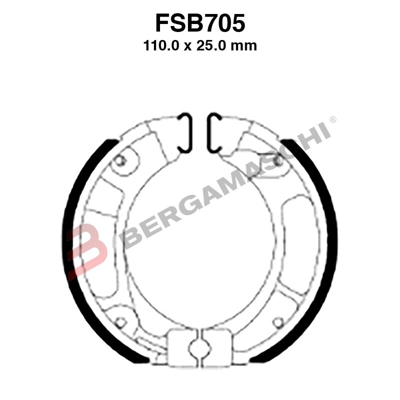 GANASCE FERODO FSB705A EBC HONDA