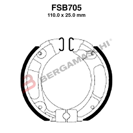 GANASCE FERODO FSB705A EBC HONDA