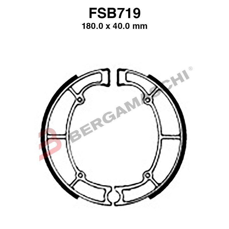 [FSB719] GANASCE FRENO PER MOTO FSB719 KAWASAKI VN800 96>98 ZL ELIMINATOR 600 95>97 Z650