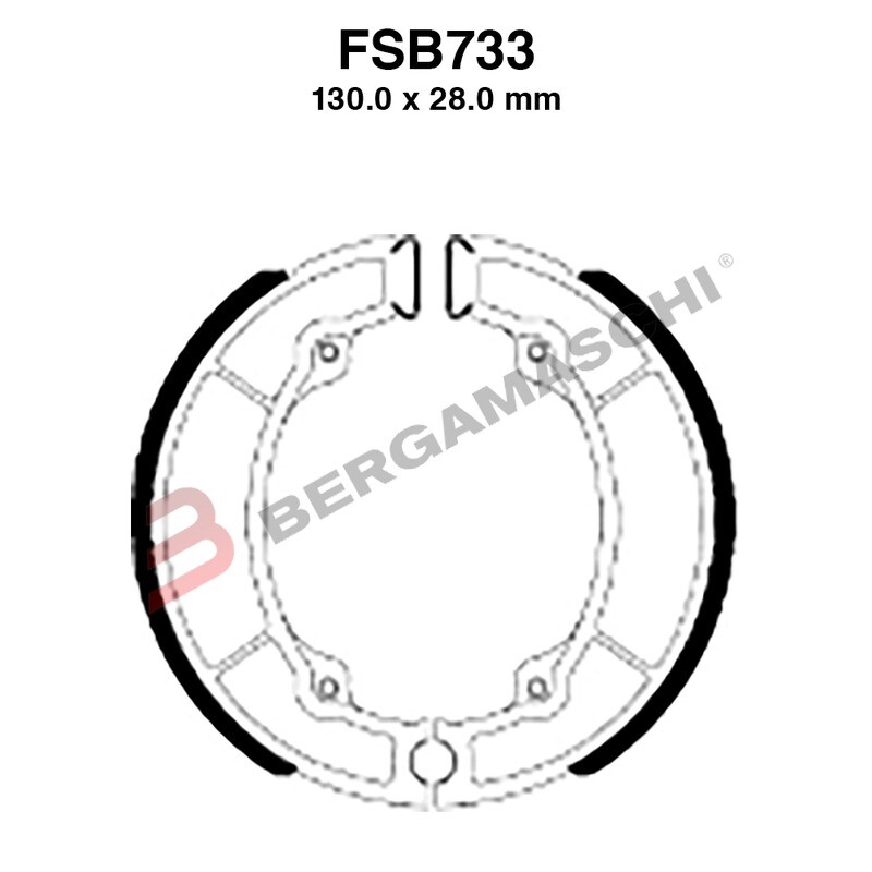 GANASCE FERODO FSB733A EBC APRILIA YAMAHA KEEWAY