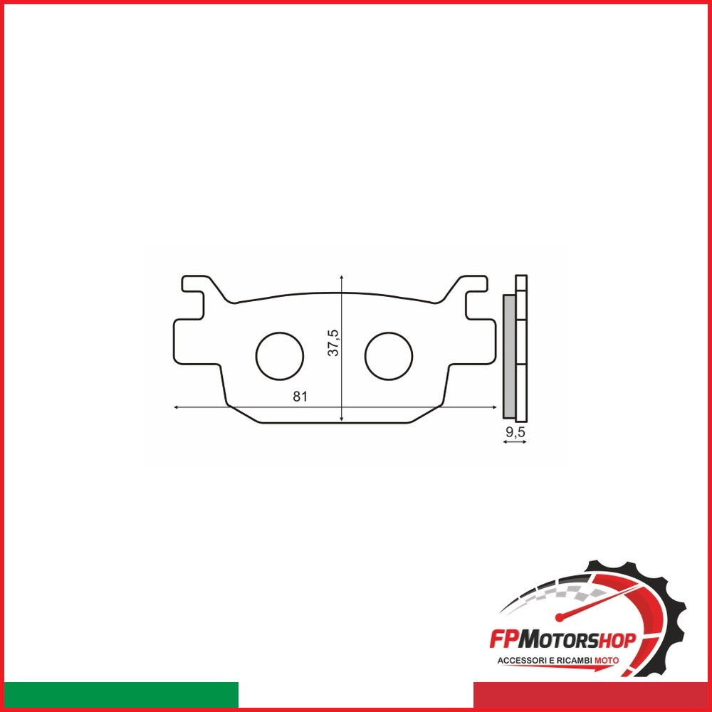 PASTIGLIE FRENO RMS ORGANICHE HONDA SH 300CC