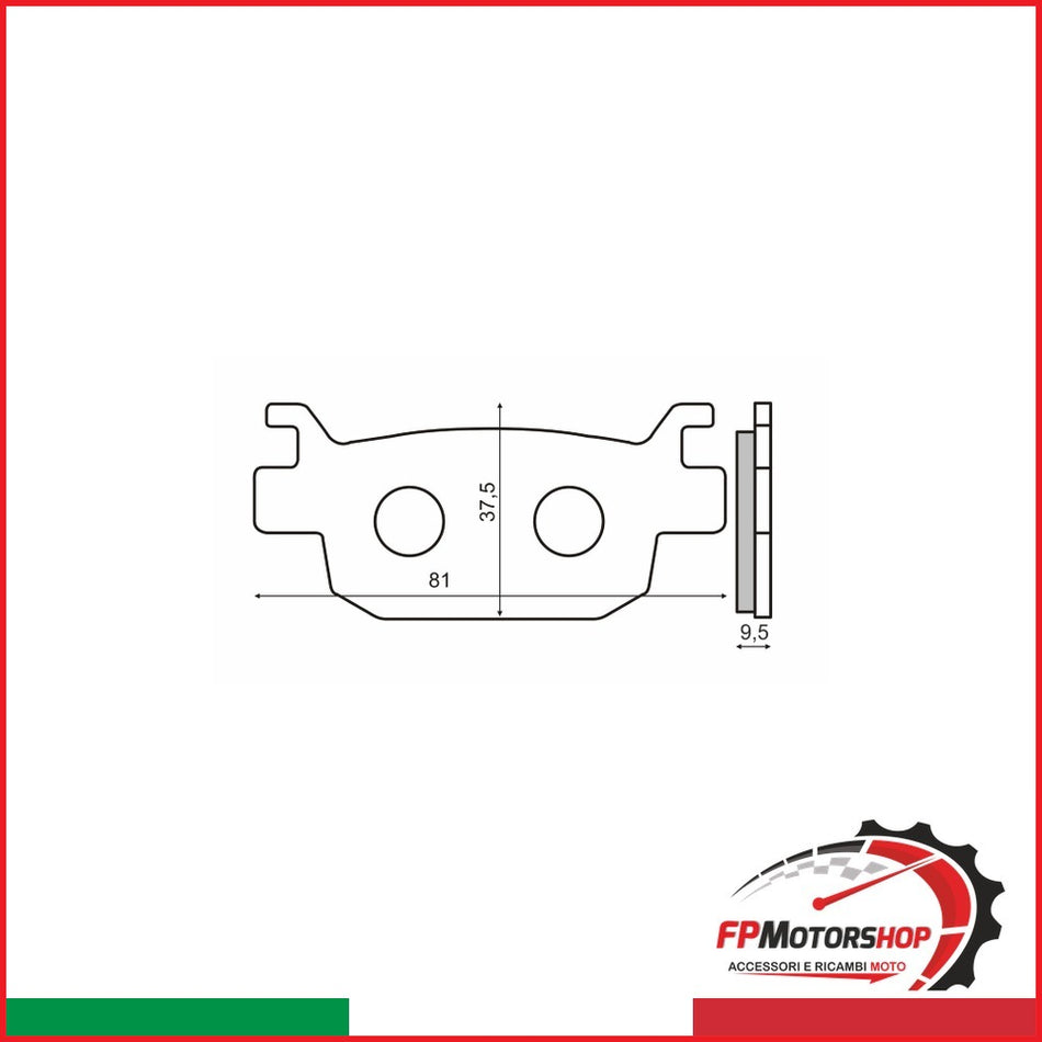 PASTIGLIE FRENO RMS ORGANICHE HONDA SH 300CC