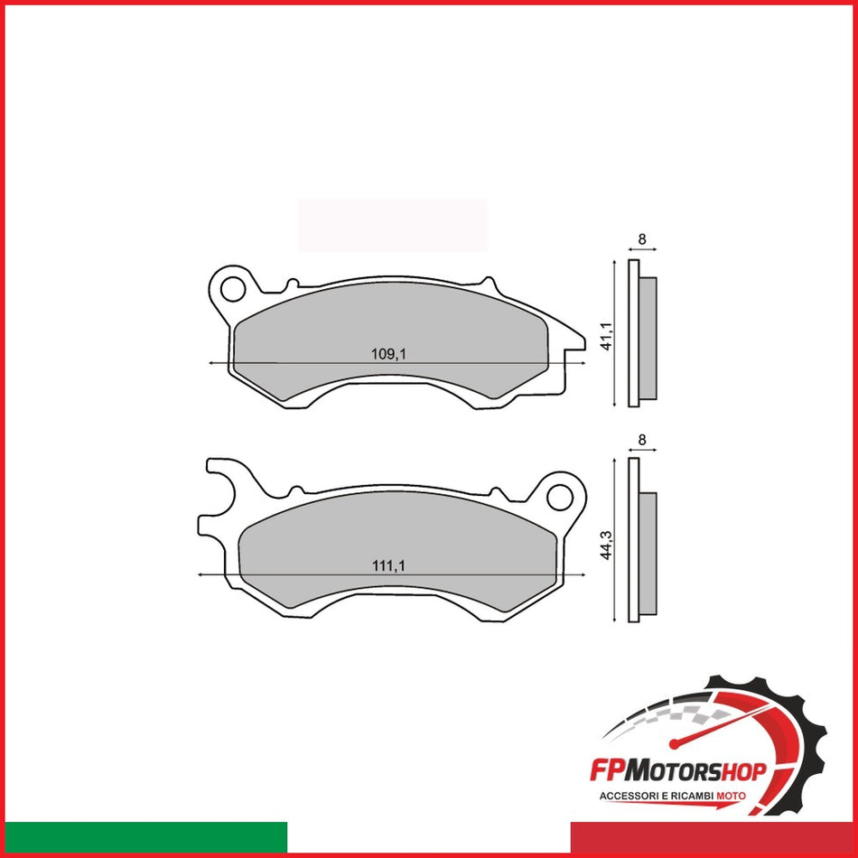 PASTIGLIE FRENO RMS ORGANICHE HONDA PCX 125-150CC