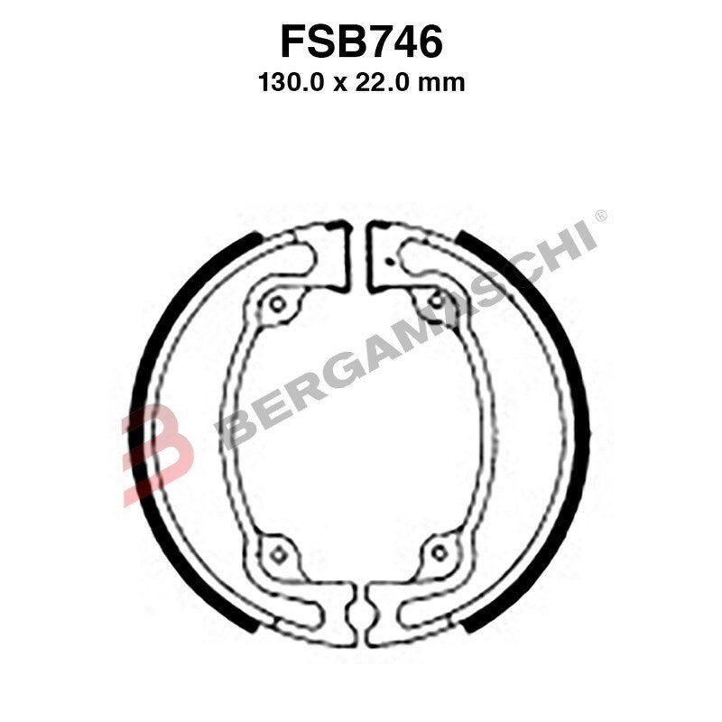 [FSB746] GANASCE FRENO PER MOTO FSB746 HONDA CR 480 RD 83>83 RE 500 84>85 250