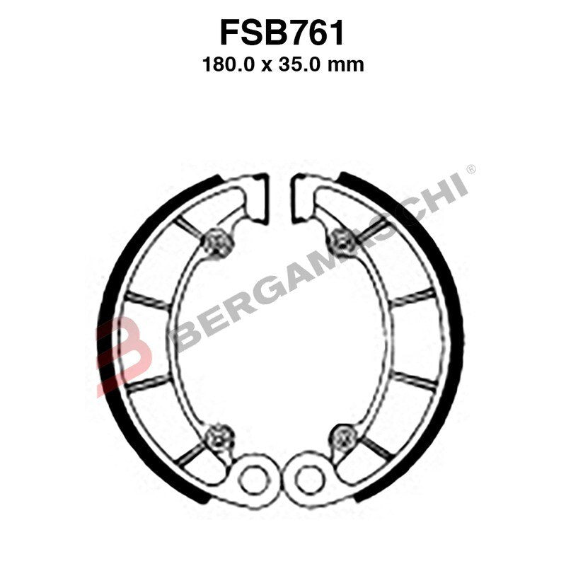 [FSB761] GANASCE FRENO PER MOTO FSB761 HONDA VT C SHADOW 750 86>96 QUAD TRX FOURTRAX