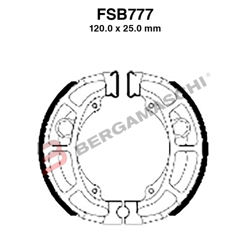 GANASCE FERODO FSB777A EBC SUZUKI DERBI