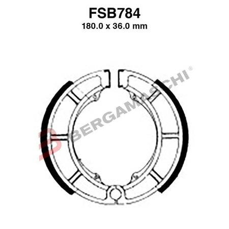 [FSB784] GANASCE FRENO PER MOTO FSB784 SUZUKI VS GL INTRUDER 800 92>99 VL C