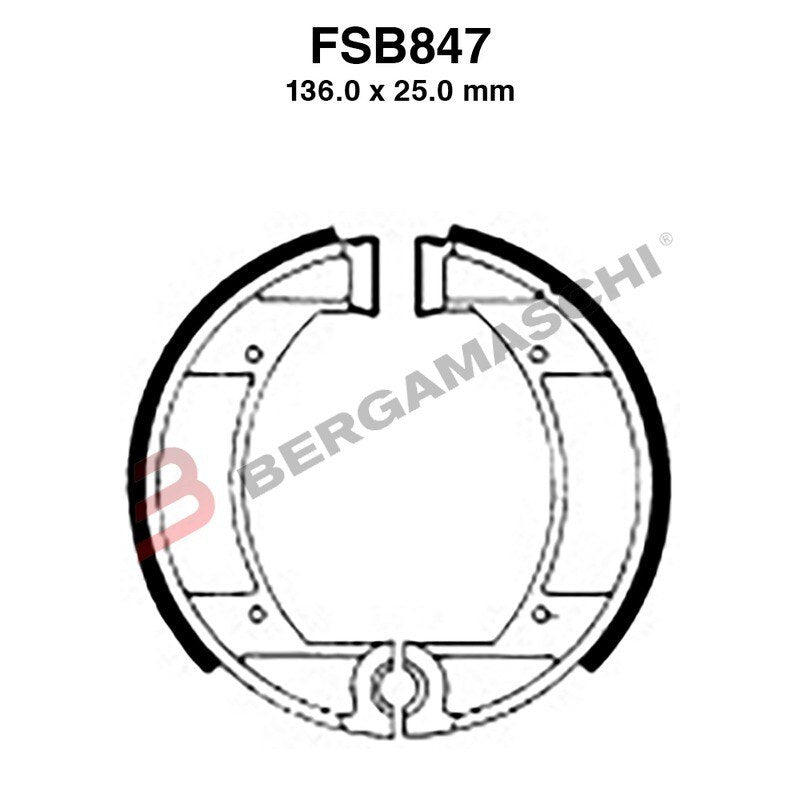 [FSB847] GANASCE FRENO FERODO FSB847 ORGANICA PER MOTO GUZZI NIBBIO
