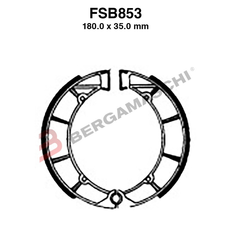 GANASCE FRENO PER MOTO FSB853 CAGIVA ALA AZZURRA 350 84 86 VERDE 1984-1986