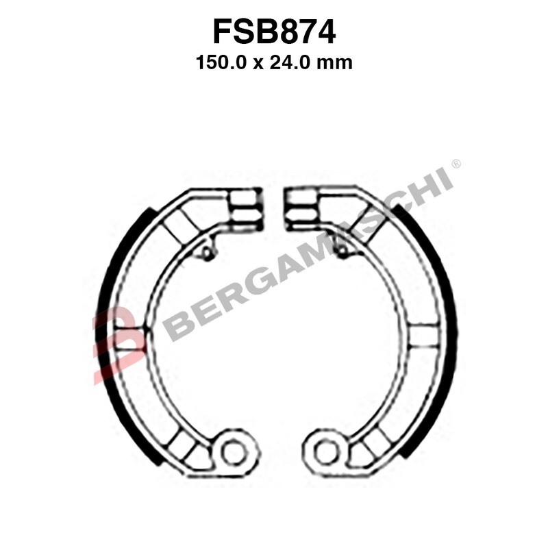 GANASCE FERODO FSB874A EBC PIAGGIO LML