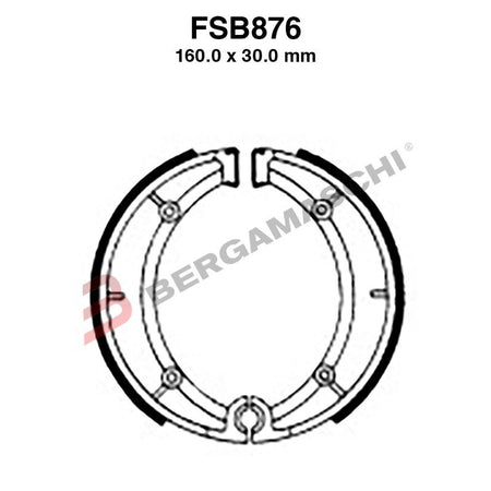 [FSB876] GANASCE FRENO PER MOTO FSB876 APRILIA RED ROSE 125 89>90 BETA SCRAMBLER 82
