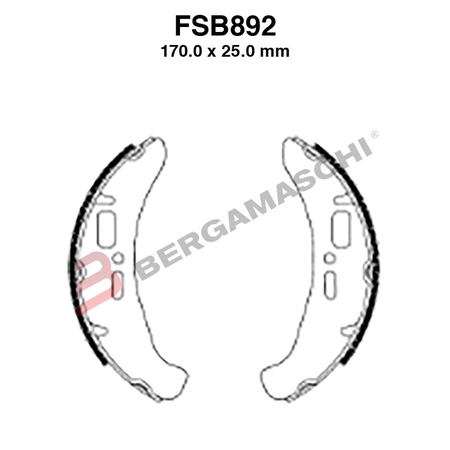 GANASCE FERODO FSB892EF EBC PIAGGIO