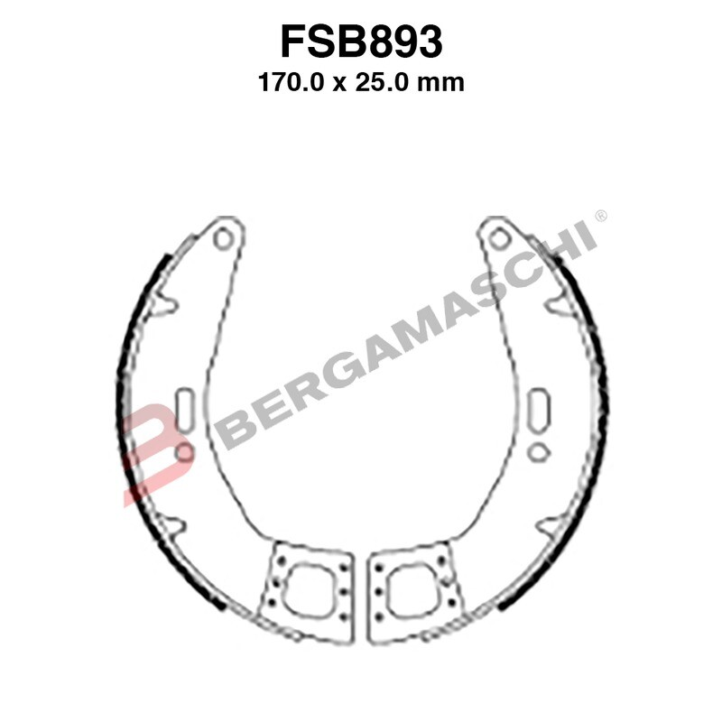 GANASCE FERODO FSB893EF EBC PIAGGIO