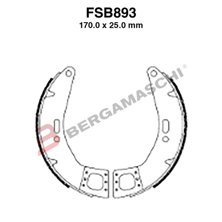 GANASCE FERODO FSB893EF EBC PIAGGIO