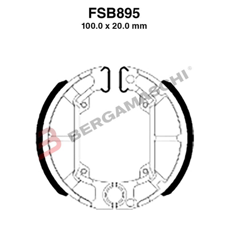 GANASCE FERODO FSB895A EBC PIAGGIO GILERA
