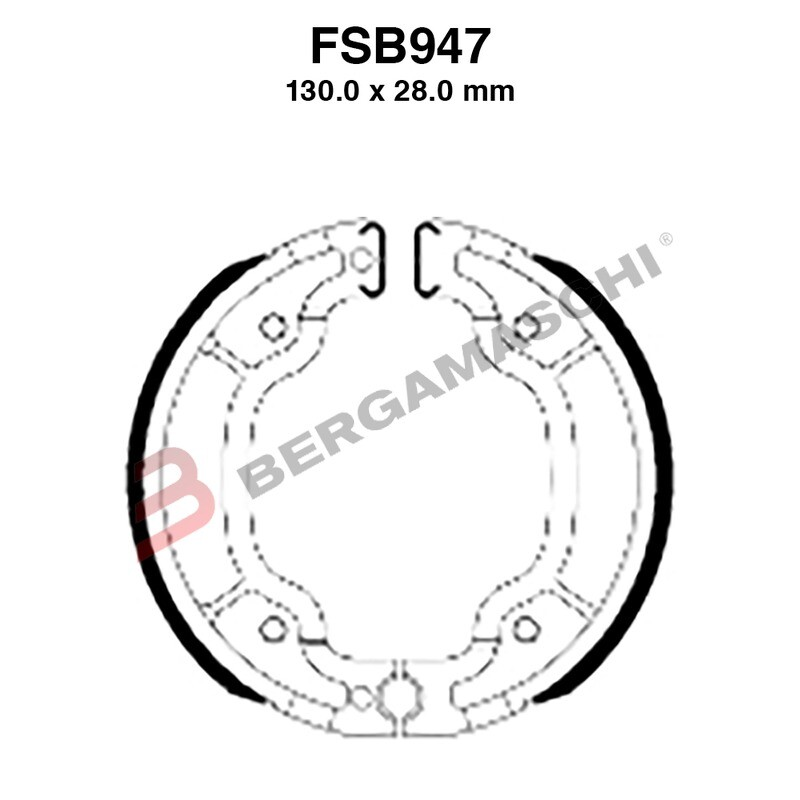 GANASCE FERODO FSB947A EBC YAMAHA MBK BENELLI