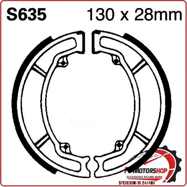 [R2563500] GANASCE FRENO PER MOTO SUZUKI UC EPICURO 125/150 EBC S635 MESCOLA ORGANICA