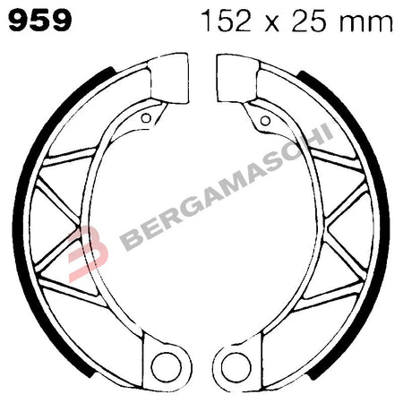 [R2595900] GANASCE FRENO PER MOTO LAMBRETTA DL EBC 959 INNOCENTI