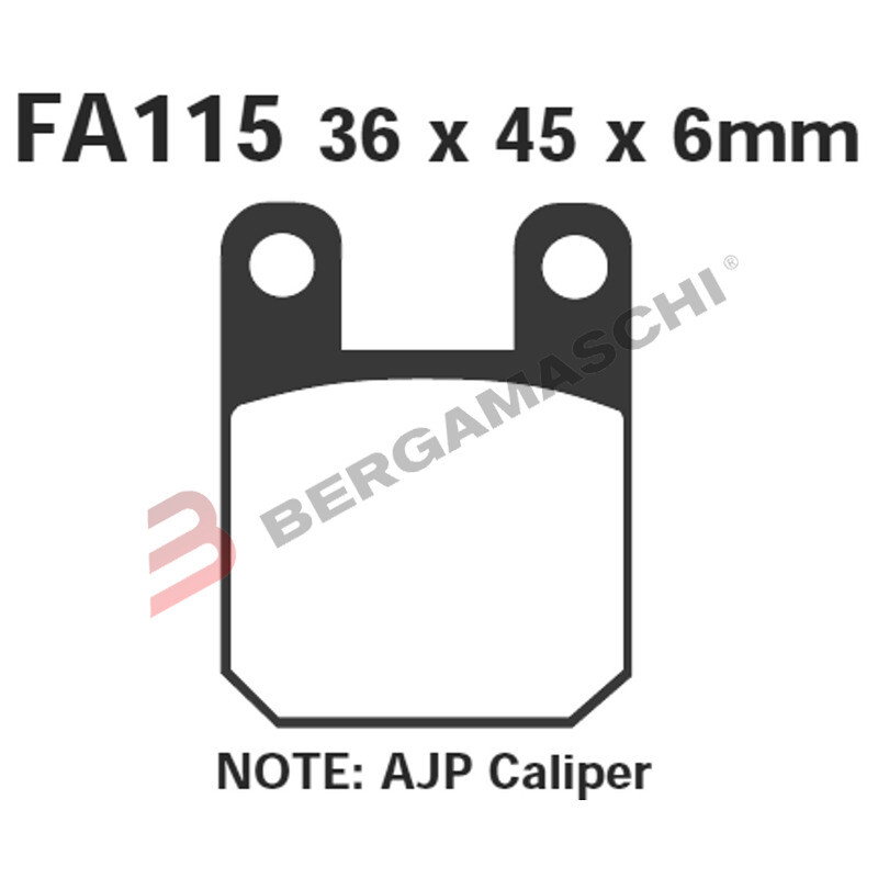 PASTIGLIE FRENO MOTO EBC SFAC115 SFAC PEUGEOT-ITALJET SUZUKI PEUGEOT DERBI