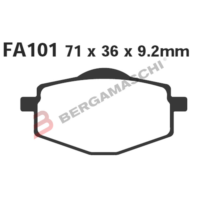 PASTIGLIE FRENO MOTO EBC SFAC101 SFAC MBK FLAME R 125 NEW FLAME/R/T 1995-2003