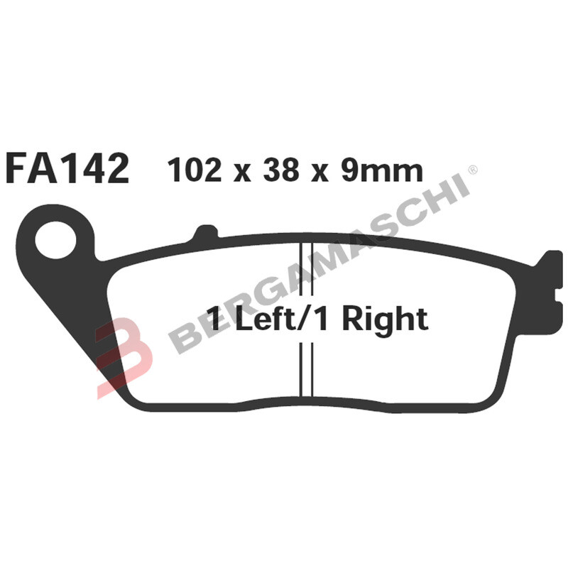PASTIGLIE FRENO MOTO EBC SFAC142 SFAC SUZUKI BURGMAN 650 03- KYMCO DOWNTOWN 09-
