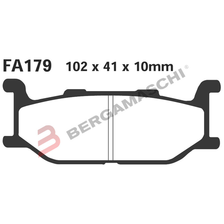 PASTIGLIE FRENO MOTO EBC SFAC179 SFAC YAMAHA T-MAX 500 ANT. 2001-2003