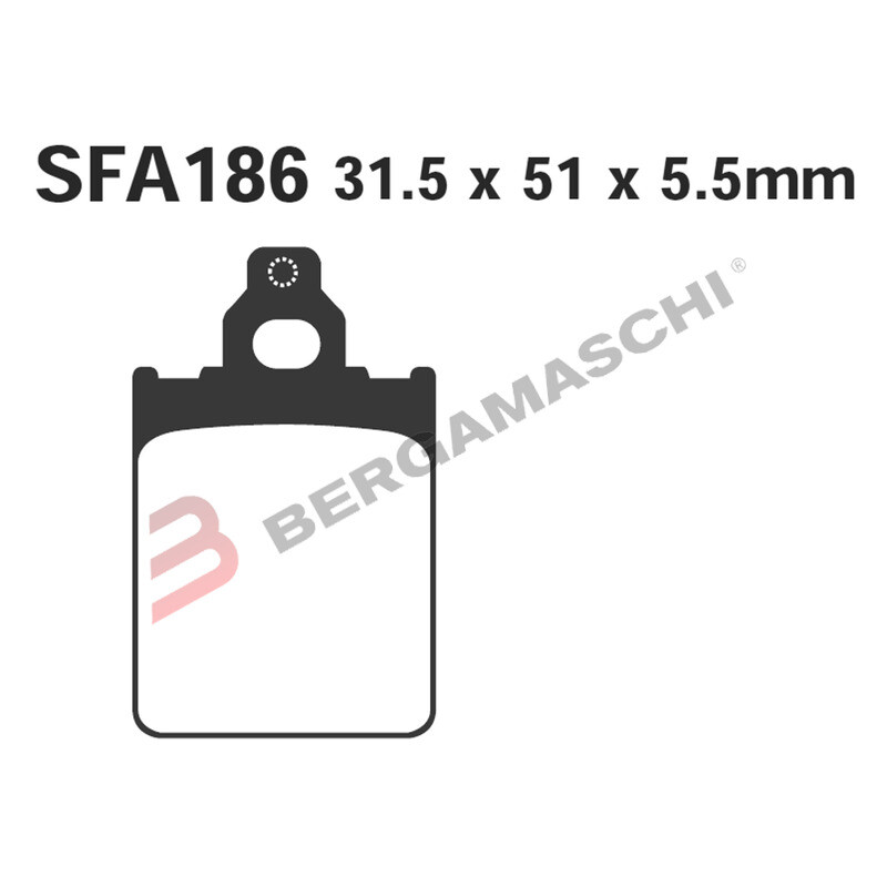 PASTIGLIE FRENO MOTO EBC SFAC186 SFAC VESPA PX 125/150/200 1998-2001 PIAGGIO LML