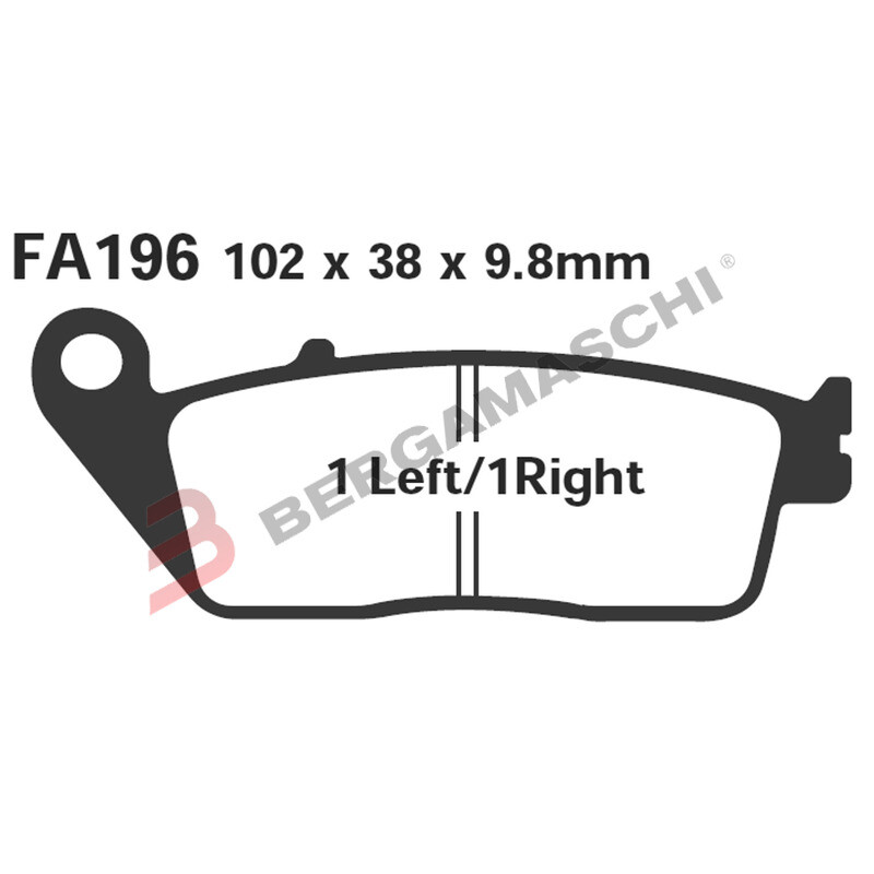 PASTIGLIE FRENO MOTO EBC SFAC196 SFAC HONDA SILVERWIN G YAMA VERSITY 300 X-CITY