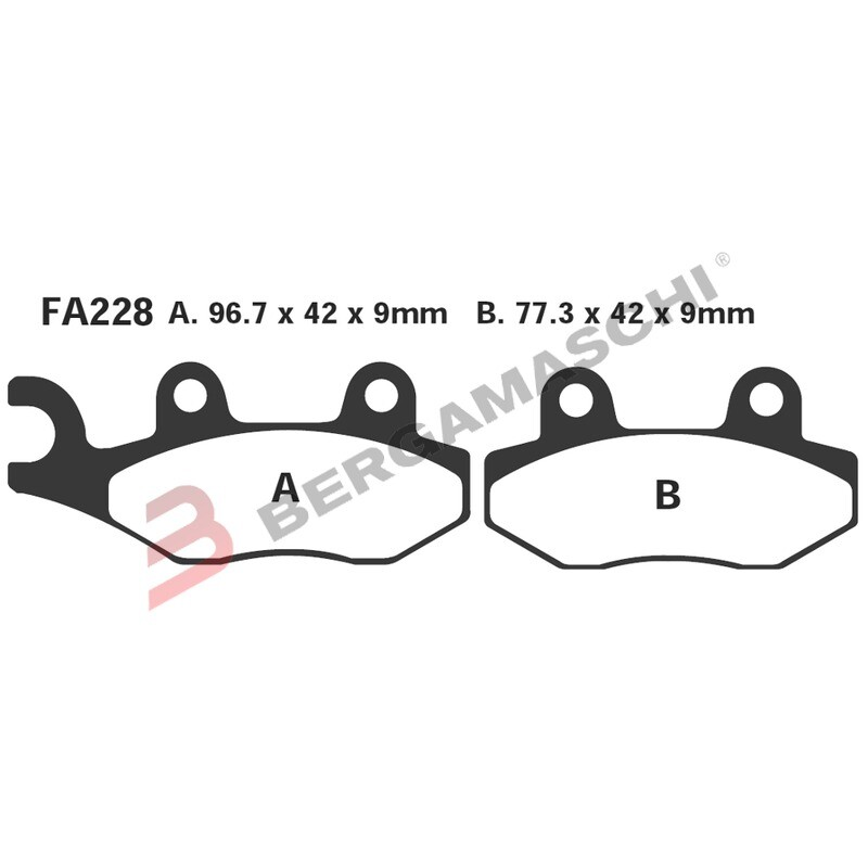 PASTIGLIE FRENO MOTO EBC SFAC228 SFAC KYMCO AGILITY ANT. BURGMAN 07- ANT.SX DAL