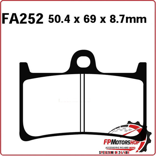 PASTIGLIE FRENO MOTO EBC SFAC252 SFAC YAMAHA T-MAX 500 ANT. 2008-2011