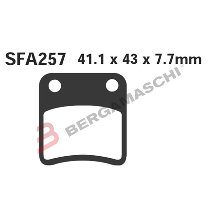 PASTIGLIE FRENO MOTO EBC SFAC257 SFAC DAELIM S-FIVE ANT.SYM SUPER SYM