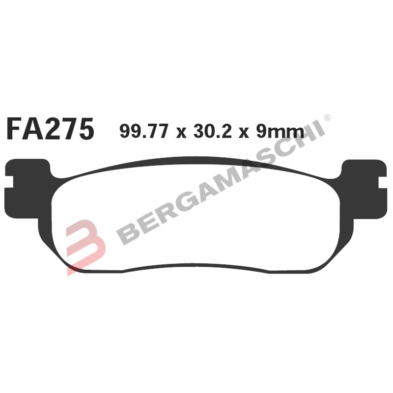 PASTIGLIE FRENO MOTO EBC SFAC275 SFAC YAMAHA MAJESTY 250 POST. X-MAX/X-CITY 05-