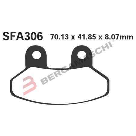PASTIGLIE FRENO MOTO EBC SFAC306 SFAC SYM JOYRIDE 125 /200 ANT.